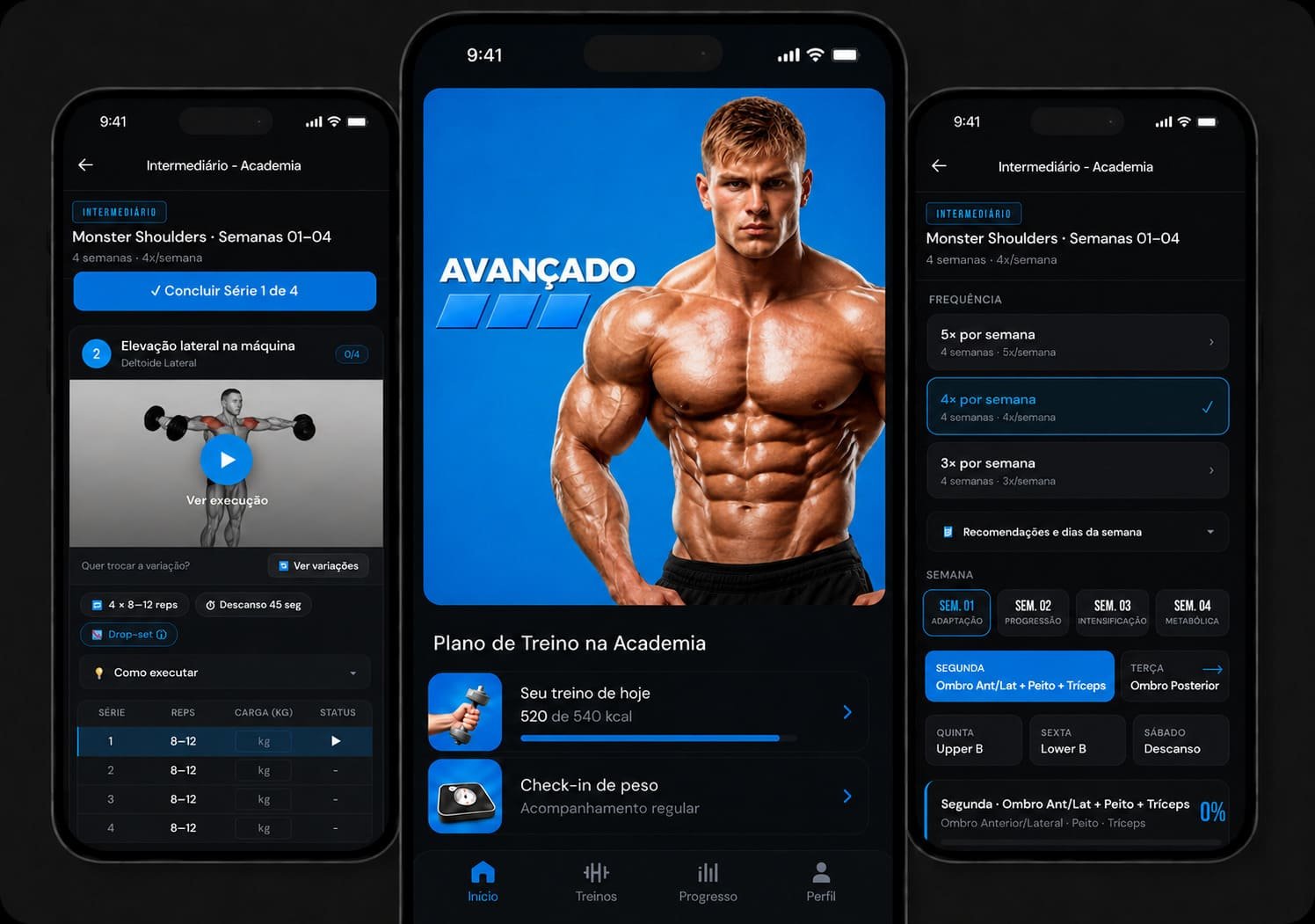 Monster Shoulders — nível Avançado no app