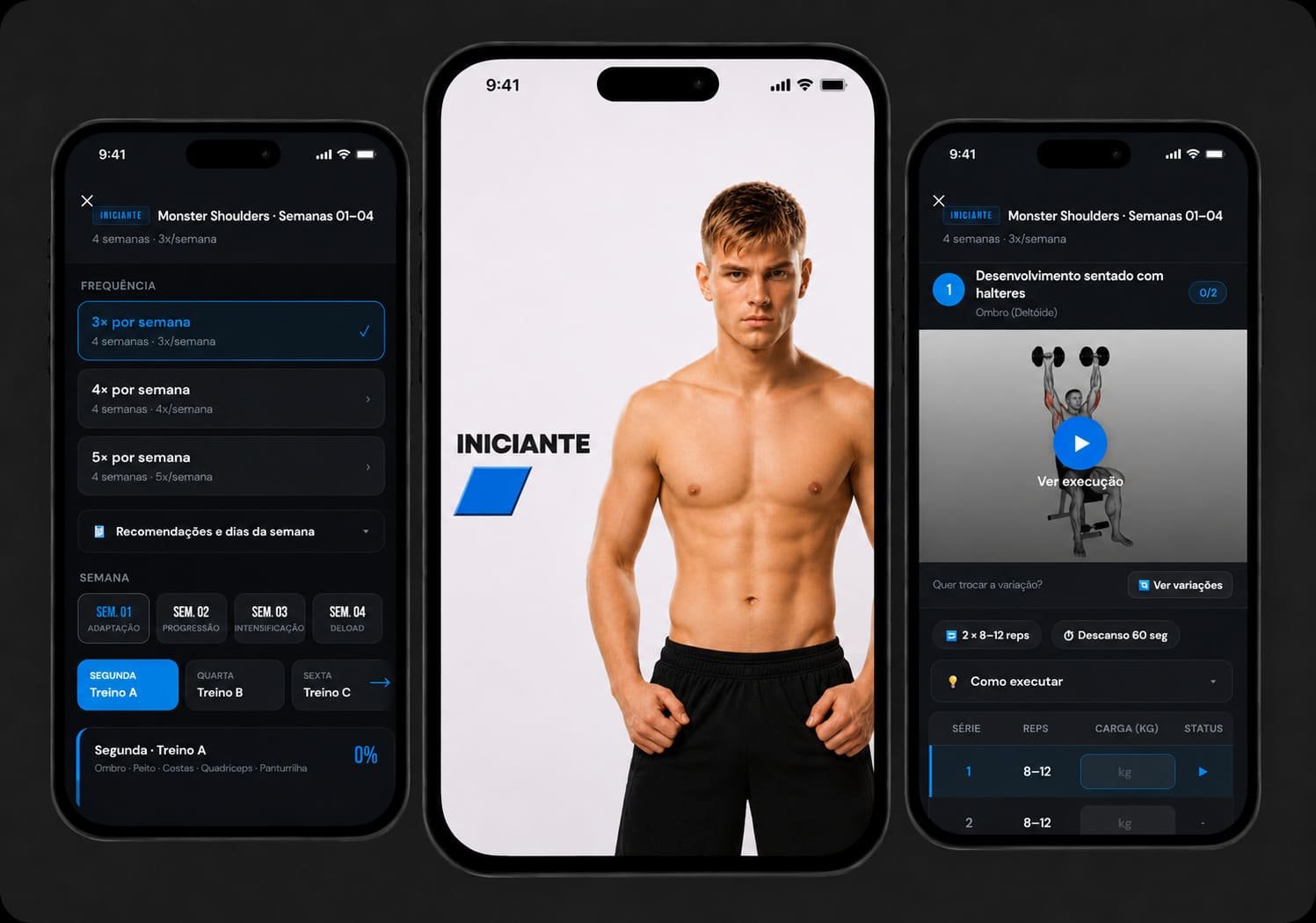 Monster Shoulders — nível Iniciante no app