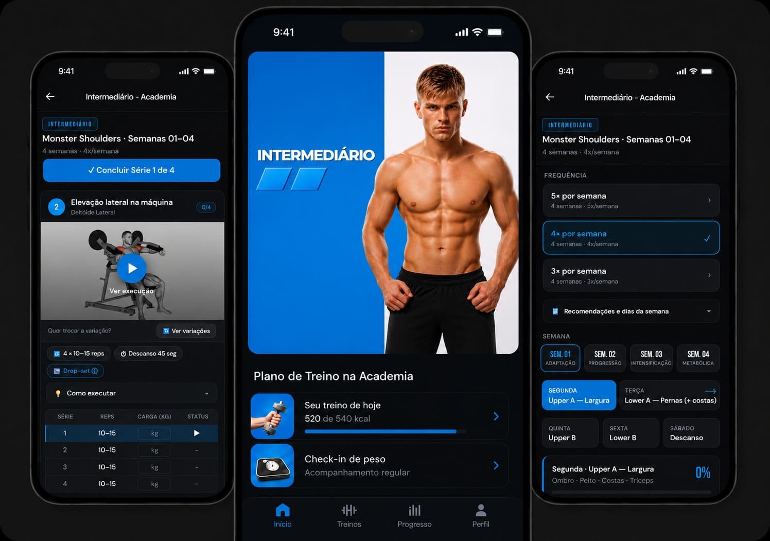Monster Shoulders — nível Intermediário no app